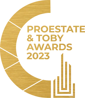 Эмблема премии PROESTATE &amp; TOBY Awards